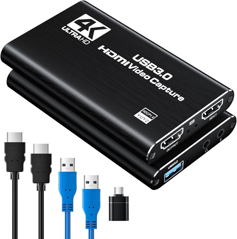 NEW HOPE HDMI Capture Card for Streaming, Full HD 1080P 60FPS Capture USB 3.0 Game Audio Video Capture Card,for Streaming Camera/Xbox/PS4/PS5/Switch/PC - Image 1